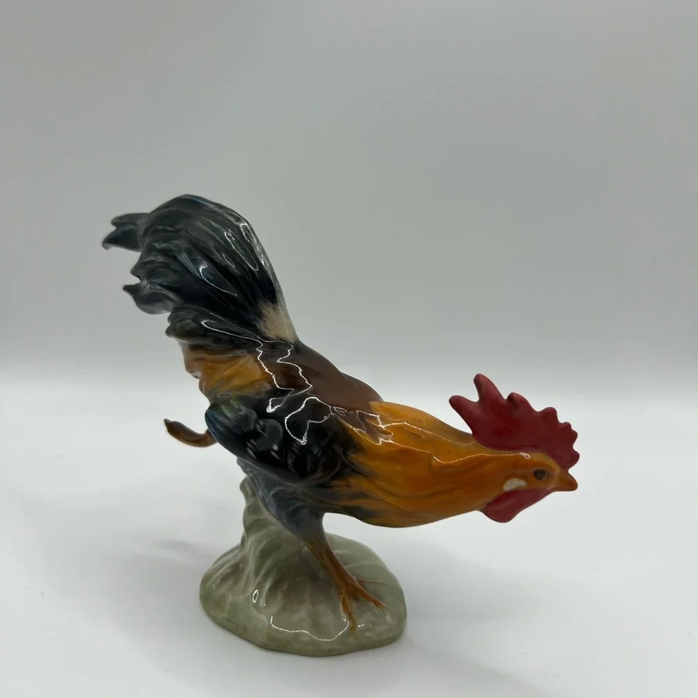 Goebel Hummel CV60 Running Haushahn Rooster Chicken Vintage Collectible Figurine